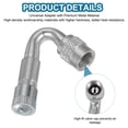 thumbnail image 5 of Uxcell Valve Stem Extension, Universal Tire Valve Stem Extenders Adaptor Compatible for Cars Bicycles Motorcycles Silver, 5 of 6