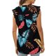 thumbnail image 3 of Txlixc, camisetas sin mangas de verano para mujer, sin mangas, lisas/flores/hojas, camisas de encaje con cuello en V, chaleco informal suelto para mujer Txlixc  Estilo de ocio, 3 of 5