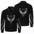 thumbnail image 3 of Nueva chaqueta de béisbol deportiva para exteriores para hombre, ropa de abrigo de moda informal con estampado de arte abstracto en 3D, chaqueta de vuelo para hombre, 3 of 5