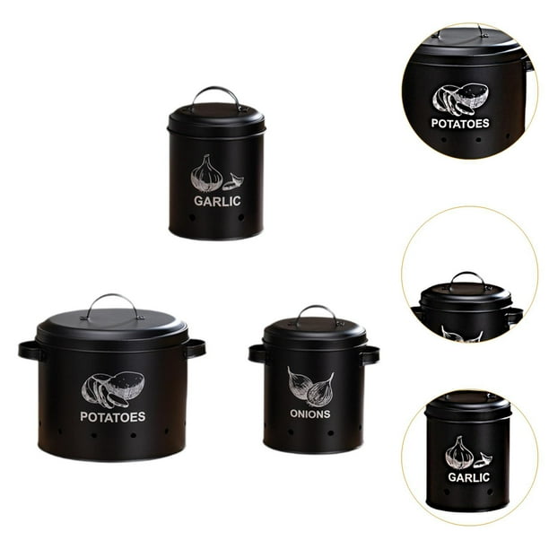 Boîte de rangement pour pommes de terre, pot à oignons, grand récipient