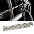 thumbnail image 1 of 116 Links Bike Chain, Silver Axial Strengthening 9 Speed Bike Chain  for Outddor Riding, 1 of 8