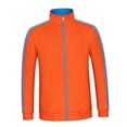 thumbnail image 1 of Chaqueta Corta de Invierno con Cálido Sudadera Perfecl Casual con Cremallera Naranja Azul 3XL, 1 of 8
