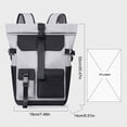 thumbnail image 2 of Mochila de viaje impermeable para hombre de gran capacidad, mochila para ordenador portátil de negocios enrollable, 2 of 8