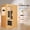 WOOD, variant on Infrared Sauna for One Person, Hosauna Low EMF 1020W Home Sauna Natural Okoume Wood 68°F–140°F