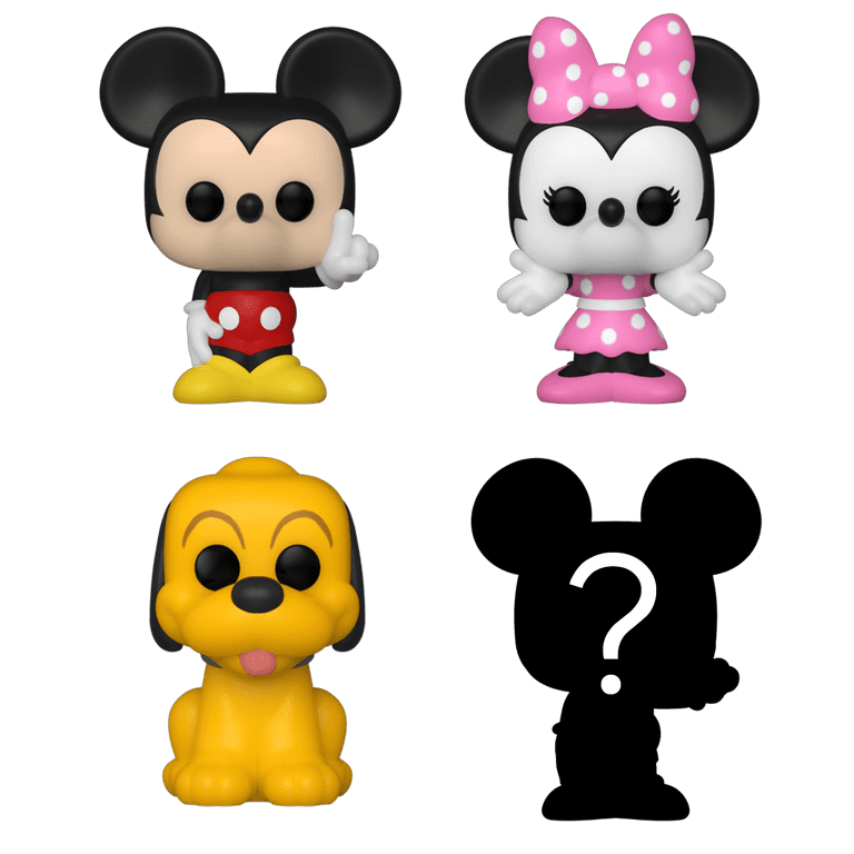Funko Bitty Pop Disney Pack 4 Mickey Mouse/Minnie Mouse/Pluto