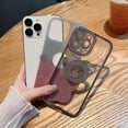 thumbnail image 3 of Compatible with iPhone 11 Glitter Case,Luxury Cute Sparkle Diamond Design with Bling Camera Protection Plating Logo View,Aesthetic Shockproof Bumper for Women Girls Phone Cover-Pink, 3 of 12