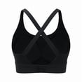thumbnail image 7 of Lixiuxyad Sports Bras for Women Crossback Wireless Support Yoga Bra With Seamless Cup Design For Comfortable Motion And Secure Fit,Black, 7 of 7