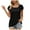 Black, variant on gakvbuo Plus Size Summer Tops For Women Tops Dressy Casual Tunic Tops To Wear With Leggings Woman Causal Square Neck Solid Color Blouse Puff Short Sleeve T-Shirt Summer Tops