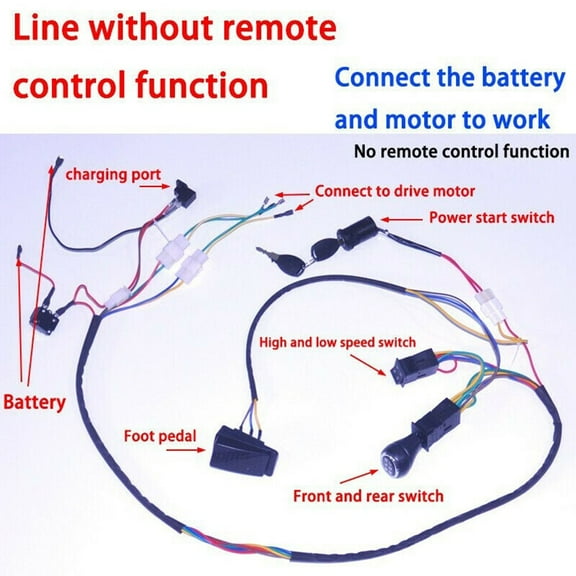 Weelye Diy Wire Switch Receiver Rc Kit Modified of Kids Electric Car Without Remote Control