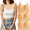 Beige, variant on 3 PCS Women's Crop Top Cami Camisole with Bulit in Bras Summer Slim Sleeveless Backless Spaghetti Strap Full Shot Bra Tank Top