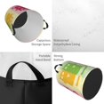 thumbnail image 7 of DouZhe Waterproof Collapsible Large Laundry Baskets, Funny Cartoon Cute Cat Prints Circular Hamper with Handles, 7 of 7