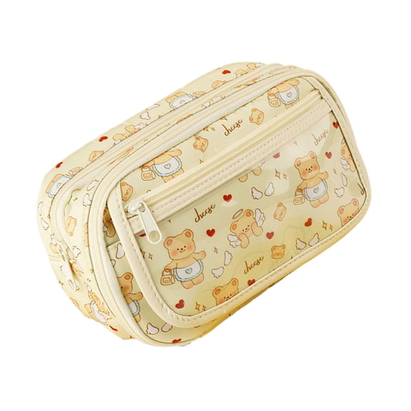Pen Pouch Cartoon Bear Pencil Case Storage Bag Large Capacity Pencil Case