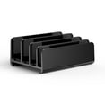 thumbnail image 3 of LIANXUE Aluminum Slots Vertical Laptop Stand Adjustable 4 Slot Desk Holder Dock Base Width Adjustable for Tablet Laptops Books, 3 of 12