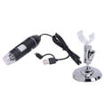 thumbnail image 2 of USB Microscope Electron Microscope, Adjustable Temperature Accurate Position USB Microscope High Imaging Clarity with 8 LED Lights for Scientific Research, 2 of 7