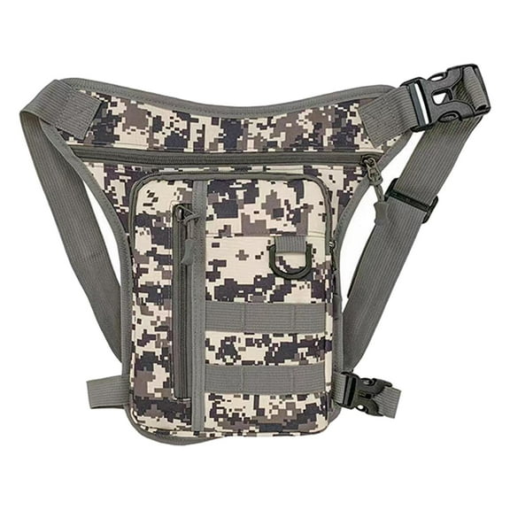 amagogo Men Drop Leg Bag Fanny Pack Pouch Mens Waist Bag for Climbing Hiking Outdoor Gray