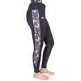 thumbnail image 5 of Equine Couture Ladies Linear Horses Tights- Black- Large, 5 of 7