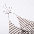 thumbnail image 5 of DHFJKG Women's Sexy Halter Backless Tank Top Striped Deep V Neck Lace Up Crop Cami Shirts Summer Beach Vacation Clothes Soft Tops, 5 of 7