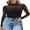Black, variant on Womens Mesh Tops Lace Long Sleeve Shirts Crewneck Slim Fitted Outfits See Through Blouses Charcoal Black Shirts