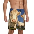 thumbnail image 2 of Easygdp Cows Cattles Men's Short Pajama Pants, Sleep Shorts, Household Pants, Casual Pants with Pockets - Medium, 2 of 9