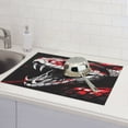 thumbnail image 6 of Honeii Fierce Red Viper Graphic Art Print Kitchen Drying Mat Coffee Bar Mat Hide Stain Coffee Maker Mat for Countertops Coffee Pot Dish Drying Mat, 6 of 7