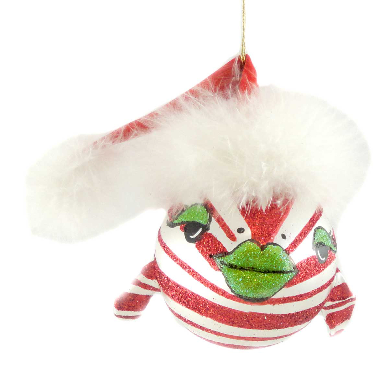 Jinglenog PEPPIE Blown Glass Ornament Fish Christmas 80025