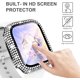 thumbnail image 5 of Compatible with iWatch Accessories with Built-in Tempered Glass Screen Protector Bling Crystal Diamond Rhinestone Full Protective Bumper Cover for Women Man(45mm,Black), 5 of 5