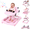 Pink, variant on PRVAETU 5 in 1 Baby Walker with Music & Lights,Foldable,6-18 Months,Beige