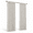 Grey Beige-40"W x 84"L (Pack of 2), variant on Linen Blackout Curtain 90 Inches Long For Bedroom/living Room Thermalulated Tab Drapes Primitive Textured Burlap Effect Window 2 P