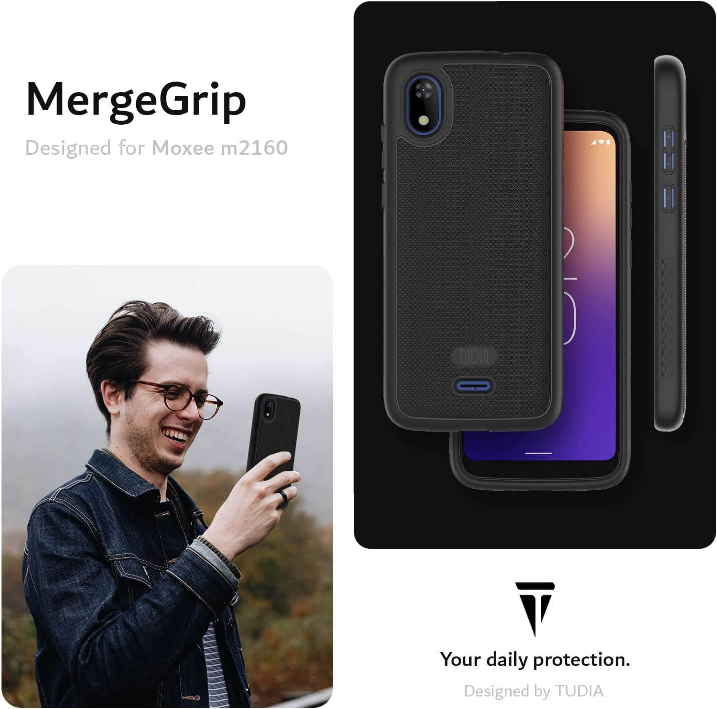 TUDIA MergeGrip Moxee M2160 Phone Case MH-T6000 / Ans Artia P600 Case Heavy Duty - Matte Black - Walmart.com TUDIA MergeGrip Moxee M2160 Phone Case MH-T6000 / Ans Artia P600 Case Heavy Duty - Matte Black - Walmart.com
