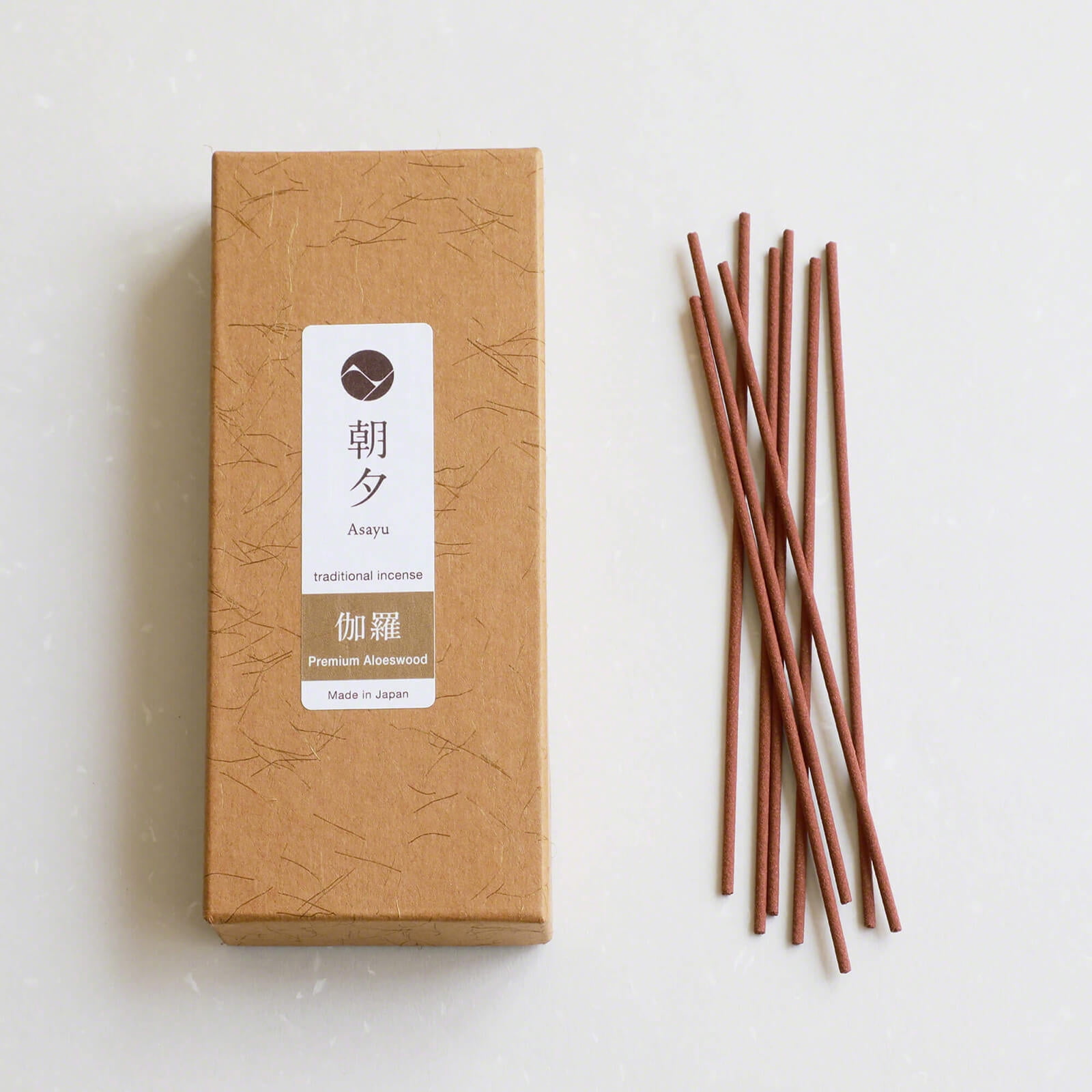 Asayu Japan Incense Sticks Premium Aloeswood Scent 1.41oz Made in Japan