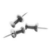 S.P. Richards Company Push Pins, 3/8-Inch Point, 1/2-Inch Heads, 100 per Box, Aluminum (SPR81008)