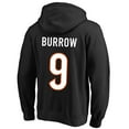 thumbnail image 3 of Men's Fanatics Joe Burrow Black Cincinnati Bengals Big & Tall Fleece Name & Number Pullover Hoodie, 3 of 3