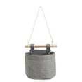 thumbnail image 3 of Linen Fabric Wall Hanging Organizer Bag with Pockets for Kitchen, Bedroom, Office Storage, 3 of 7