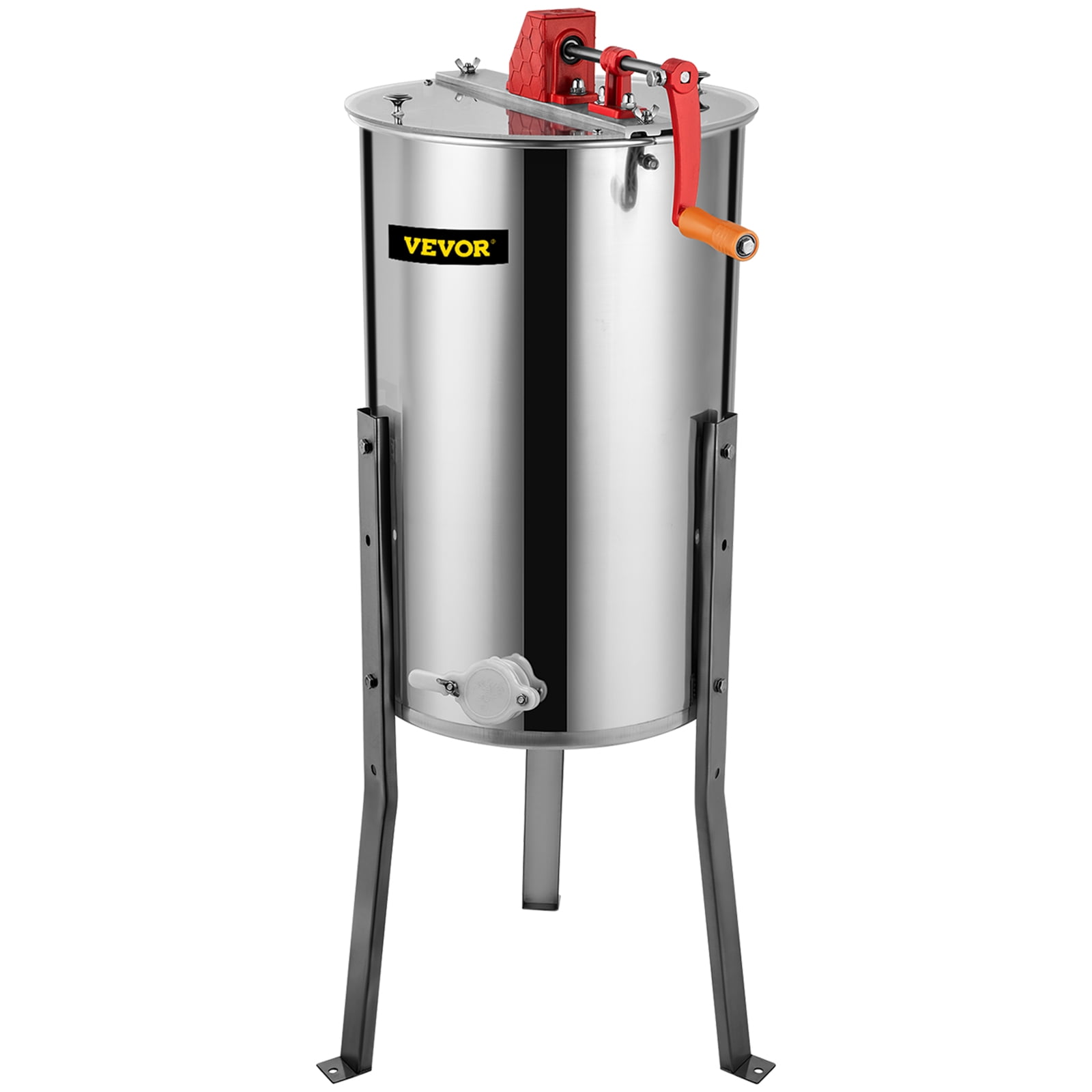 Pro's Choice New Honey Extractor 3 Frame Stainless Steel with Plastic Honey Gate 