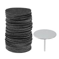 thumbnail image 1 of Vocoste Sandpaper Disk Replacement Pad Foot File Callus Remover Tool Coarse 80 Grit 35mm 100 Pcs, 1 of 7