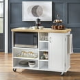 thumbnail image 2 of TMS Microwave Kitchen Cart, White, 2 of 6