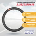 thumbnail image 2 of Camara para motocicleta 2.25/2.50x16 TR4 Nyco negro M, 2 of 5