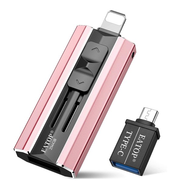 Eatop Flash Drive 256gb For Iphone Usb Memory Stick Thumb Drives High Speed Usb3 0 Stick Photo Stick External Storage For Iphone Ipad Android Pc Pink Walmart Com Walmart Com