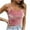 Pink, variant on MIUOWANP Women's Sleeveless Gold Velvet Suspender Solid V-neck Top Tank Tops Loose Fit Spaghetti Strap