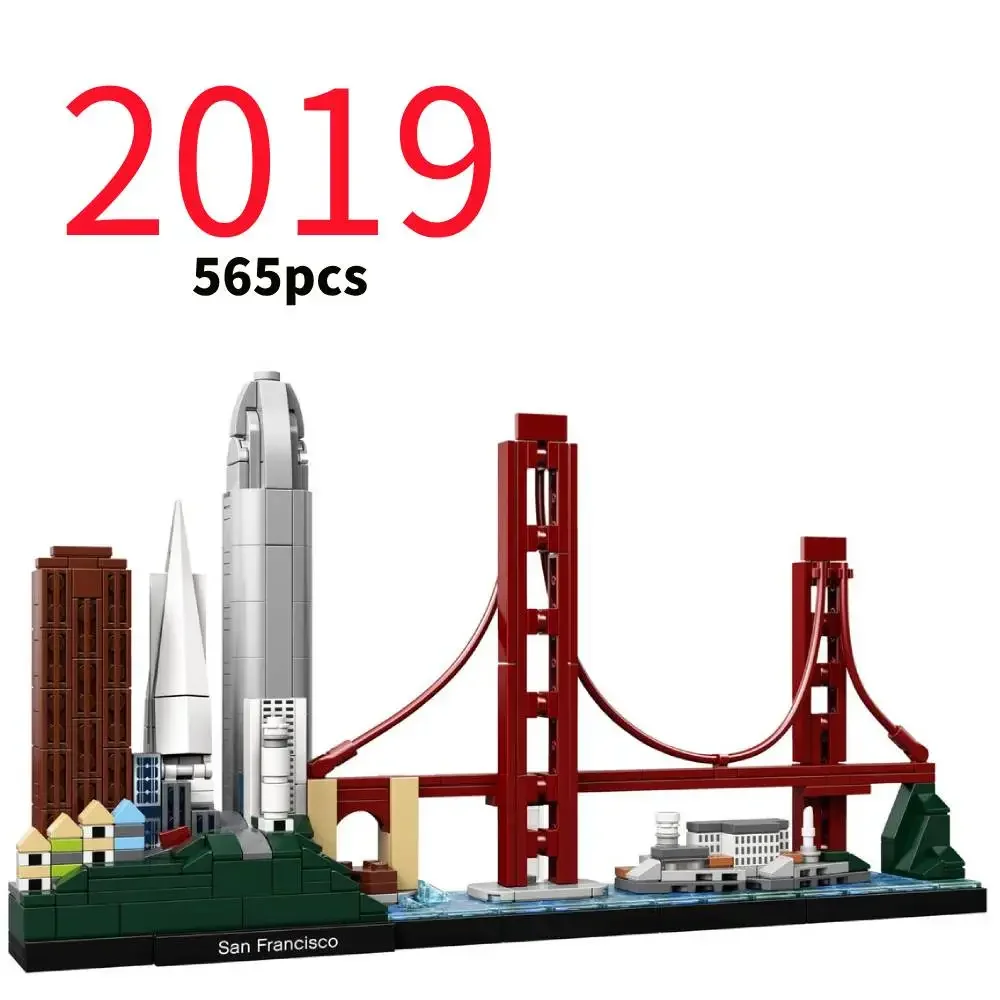 LEGP 2016-2025 Architecture Skylines Collectible Series Of Building Blocks Kit, Collectible Architecture Model Set For Adults
