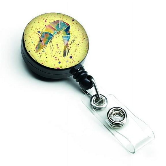 Carolines Treasures 8450BR Shrimp Retractable Badge Reel