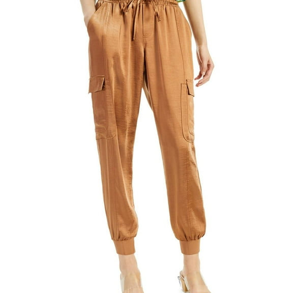 I.N.C Womens Utility Casual Jogger Pants, Brown, X-Small