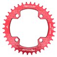 thumbnail image 1 of Plateau de Chaîne Simple en Alliage d'Aluminium 104BCD pour Vélo de Montagne - Forme Ronde 38T, Couleur Rouge - Compatible avec Transmissions 7/8/9/10/11 Vitesses, Diamètre Extérieur 155mm, Pièce de Rechange Légère 65g, 1 of 7
