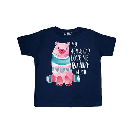 

Inktastic My Mom and Dad Love Me Beary Much with Cute Bear Gift Toddler Boy or Toddler Girl T-Shirt