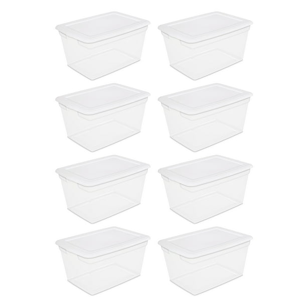 Making your life a little easier, so you can live a little better. sterilite 58 qt storage box white set of 8