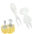 thumbnail image 3 of Advancent 10 Uds soportes de mazorcas de maíz tenedor de fruta de acero inoxidable tenedores de maíz portátiles ligeros utensilios de cocina Artesanía Advancent HA035422-00, 3 of 6
