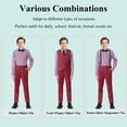thumbnail image 5 of ETHAN 5 Piece Boys Church Suit Set with Slim Fit for Wedding Toddler Boys Dress Suit 4T, 5 of 7