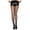 Black, variant on Women's Women's Cuban Heel Spandex Pantyhose; Black 7096-BLACK