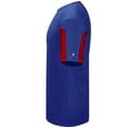 thumbnail image 2 of Alleson Athletic B88485047 Mens Striker Placket T-Shirt, Royal & Red - 2XL, 2 of 3