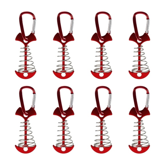 8pcs Outdoor Tent Spirals Stakes Heavy Type Ground Anchors Outdoor Camping Pegs for Beach Or Mountain Use